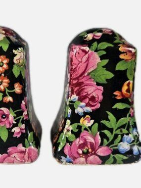 VTG Royal Winton Chelsea Salt & Pepper Shakers 1952 England Floral Glazed Chintz